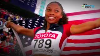 Allyson Felix US womens 4x400 meter relay team in Olympics [upl. by Nnahsal]