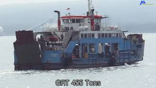 Kapal Ferry Trima Jaya 9 melintasi selat bali [upl. by Belsky]