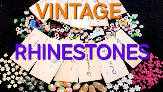 VINTAGE RHINESTONES UNBOXING OLD FACTORY STOCK Juliana Weiss  vintage rhinestones collection [upl. by Ennaira]