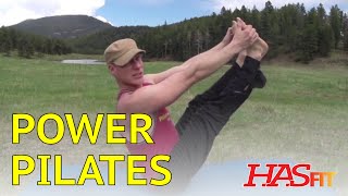 18 Minute Power Pilates Workout Routine w Sean Vigue  HASfit Pilates Exercises [upl. by Enirroc]