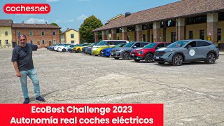 EcoBest Challenge 2023  Prueba autonomía real de coches eléctricos Review en español  cochesnet [upl. by Enrak]