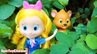 DISNEY JUNIOR Goldie amp Bear Toys Parody Play Fairytale Land Hide and Go Seek Surprise Adventures [upl. by Esekram]