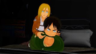 Historia ties up Eren AOT VR [upl. by Yhprum]