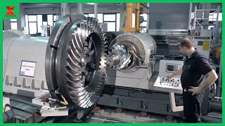 The Worlds Largest Bevel Gear CNC Machine Modern Gear Production Line Steel Wheel Manufacturing [upl. by Thorfinn]