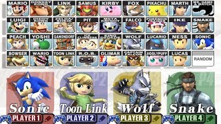 Super Smash Bros Brawl  How to Unlock All Characters [upl. by Sira]