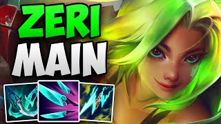 THIS KR CHALLENGER ZERI MAIN IS AMAZING  CHALLENGER ZERI ADC GAMEPLAY  Patch 145 S14 [upl. by Airebma]