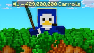 I Became The 1 Ranked Farmer on Minecraft Skyblock  BedrockJava Server IP [upl. by Kcirddec]