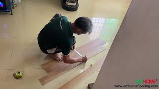 How to Remove Glued Down Wood Flooring From Staircase  Termite Flooring  Install SPC Flooring [upl. by Constantino]