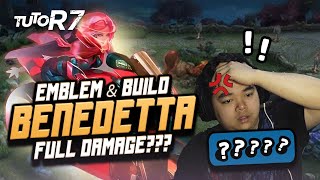 TUTORIAL BENEDETTA FULL DAMAGE  INI BUILD  EMBLEMNYA  GEBER PAKE DUCATI V4S  TUTOR7 [upl. by Niamreg]