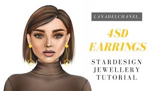 4 STARDOLLAR EARRINGS  Stardoll Jewellery Design  LanaDelChanel [upl. by Clementius]