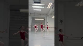 How we do Sissonne Simple Combination in Center  Vaganova training in California dance ballet [upl. by Ardek]