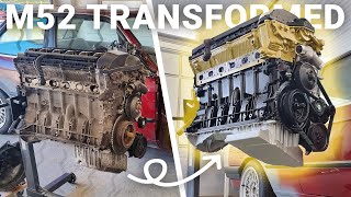 BMW Engine Transformation M52B28 M50 Motor Restoration Timelapse  E30 Build  045 [upl. by Dat]