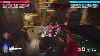 0 27 1 Rose Gold Mercy by KROWO — Overwatch 2 Replay 9KZR13 [upl. by Notfa]