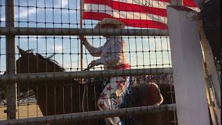 Star Spangled Banner Cowtown Rodeo  Pilesgrove NJ [upl. by Alfi620]