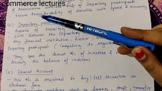 constituents of depository system class 12 business studies [upl. by Dianuj]