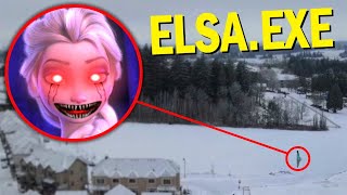 Drone Catches ELSAEXE From FROZEN 2 IN REAL LIFE ELSAEXE CAME AFTER US [upl. by Nylhtak]