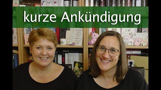 Kleine Ankündigung für den November Büchervorstellung live [upl. by Acima]