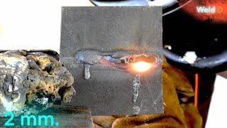 How to get started in learning to weld thin steel in parallel position [upl. by Refinnaej]