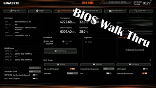 Gigabyte B650 Gaming X AX V2 BIOS Walk Thru [upl. by Ylloh]