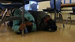 Earthquake Drill  Harvie Elementary School [upl. by Rozamond685]