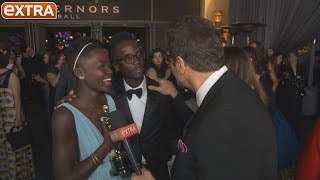 Lupita Nyongo Talks Oscar Win Her Brother Photobombing Ellens StarStudded Selfie [upl. by Amsden]