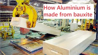 How Aluminium is made from bauxite  Aluminium Factory [upl. by Ardnuasak]