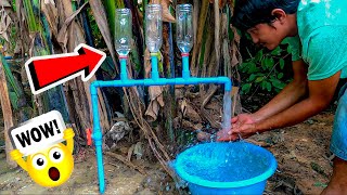 How to become better idea of high pressure water pvc pips using only three plastic bottles [upl. by Ataynek]