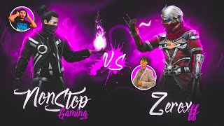 Zerox FF Vs Nonstop Gaming🍷🗿 1vs1 with Facecam Together‼️ [upl. by Naitsirhc]