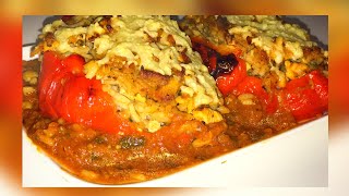 فلفة معمرة بالارز مذاق ولا اروع باقل تكلفة 😋عشاء او غداء خفيف و سريع [upl. by Ettenor]