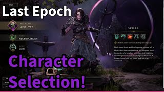 All Last Epoch Classes Explained Last Epoch Character Creation Screen [upl. by Hildagarde]