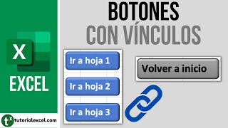 Crear botones con vínculos en Excel 🔗 [upl. by Dworman]