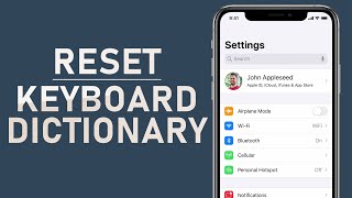 How To Reset Keyboard Dictionary on iPhone [upl. by Schroth]