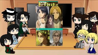 Ackerman family  Yeager family reacts aot react to Family Ackerman and family Yeager   part 1 [upl. by Akihsat]