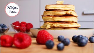 Fluffige PANCAKES  Pofuduk Pankek tarifi  Hülyaskitchen [upl. by Klimesh]