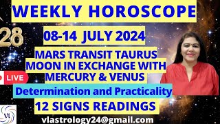 WEEKLY HOROSCOPES 0814 JULY 2024 Astrological Guidance for All 12 Signs by VL weeklyhoroscope [upl. by Barron]