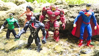 AVENGERS SUPERHERO STORY MARVELS SPIDERMAN 2 VS THANOS BATMAN VS IRON MAN VS RED VENOM [upl. by Anyrak]