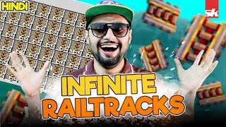 UNLIMITED RAILS IN MINECRAFT  How To Get Infinite Rails In Minecraft  HINDI [upl. by Sorazal]