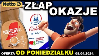 NETTO  Gazetka Promocyjna od Poniedziałku 08042024  Oferta Spożywcza [upl. by Hgielime368]