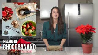 Receta No1 Navidad Helado de Chocobanano [upl. by Philips]