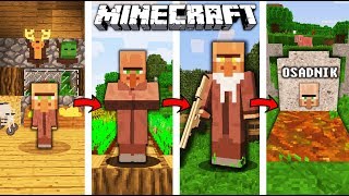 ŻYCIE OSADNIKA W MINECRAFT  OD NARODZIN DO ŚMIERCI [upl. by Tufts]