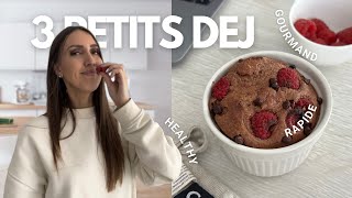 3 RECETTES HEALTHY  petit déjeuner à base de flocon davoine  sain amp équilibré [upl. by Worra]