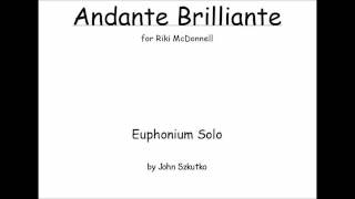 Andante Brilliante  Euphonium Solo [upl. by Ammon]