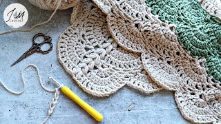 🍏SUPER EASY and FAST crochet blanket patterns Flora Blossom Blanket Beginner friendly crocheting [upl. by Mannuela]