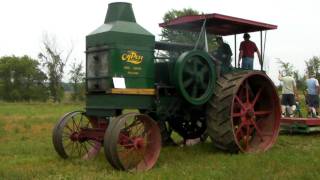 Rumely Oil Pull Model E Startup and Plowing [upl. by Arv528]