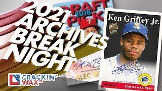 2021 Topps Archives Break Night — Live Sports Cards Box Break and Pack Opening [upl. by Berkley]