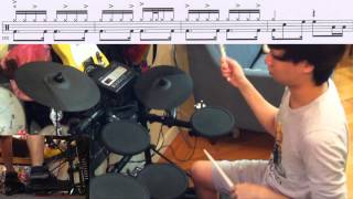 Rockschool Drums Grade 8  Nosso Samba 八級鼓 Drum Cover amp Tutorial [upl. by Malissia]