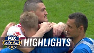 Hamburg SV vs Monchengladbach  Bundesliga Highlights  FOX SOCCER [upl. by Eelra]