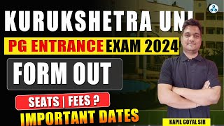 KUK PG Admission 2024  KUK PG entrance Exam 2024  Exam pattern  Important dates  Fees [upl. by Cofsky]