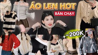 Review TOP 12 ÁO LEN HOT BÁN CHẠY SHOPEE DƯỚI 200K  Ngỡ ngàng Ngơ ngác Bật ngửa [upl. by Svend]