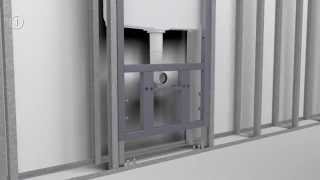 Noken Smart Lineconcealed frame with cistern for wallhung WC [upl. by Hwu418]